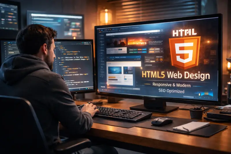 مميزات تصميم المواقع والمدونات بلغة HTML5