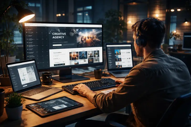 برامج تصميم المواقع