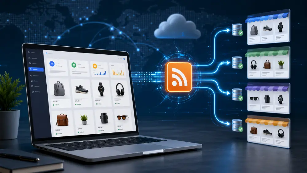 تغذية المنتجات عن طريق خدمة RSS