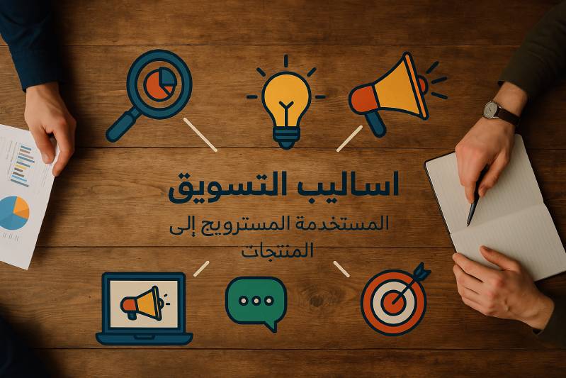 أساليب التسويق المستخدمة للترويج إلى المنتجات<br /></noscript>
