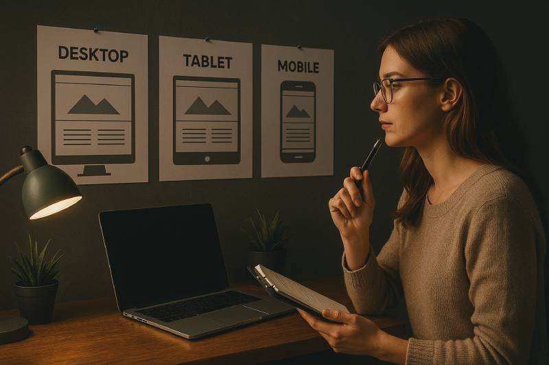 تحديد نوع الموقع قبل التصميم