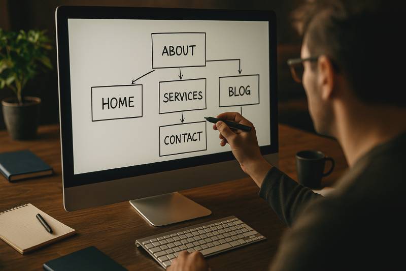 تصميم الصفحات الأساسية لموقعك الالكتروني