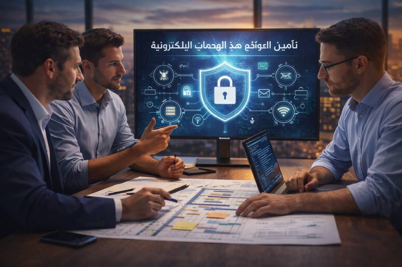 تأمين المواقع ضد الهجمات الإلكترونية