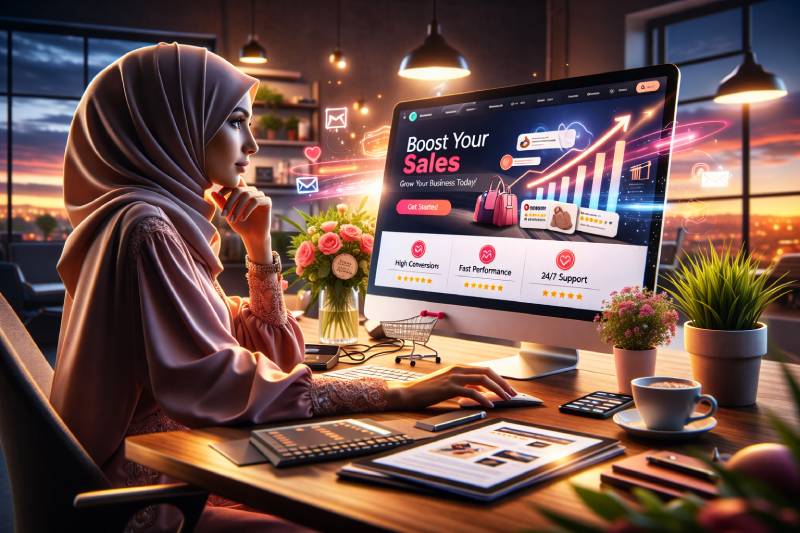 تصميم صفحات هبوط احترافية لزيادة المبيعات