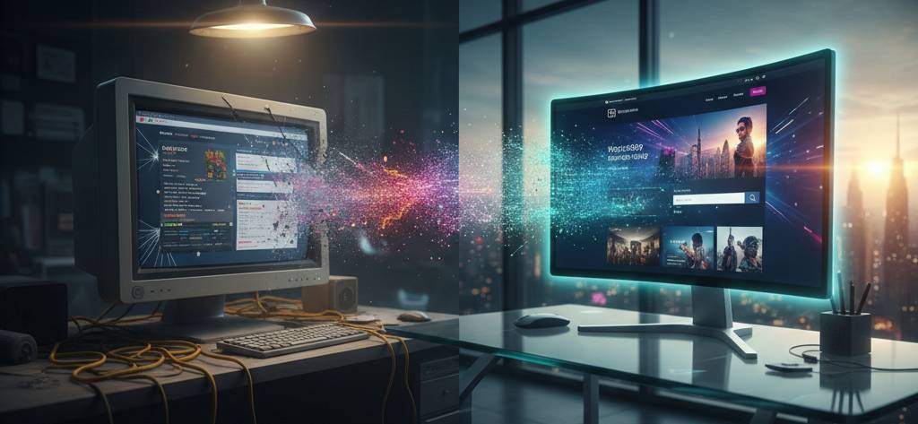 تطوير وتحديث المواقع القديمة