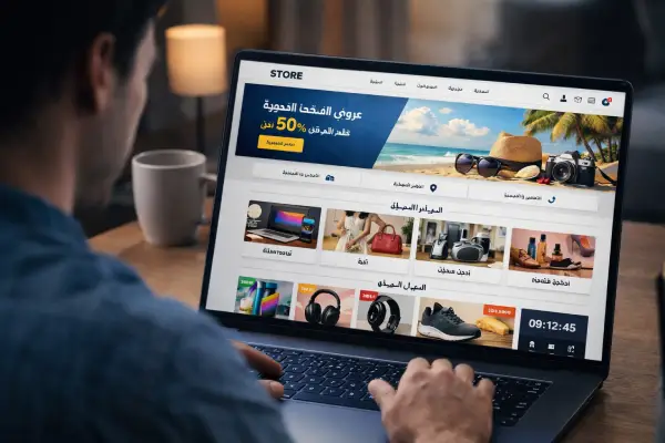 تصميم متجر إلكتروني