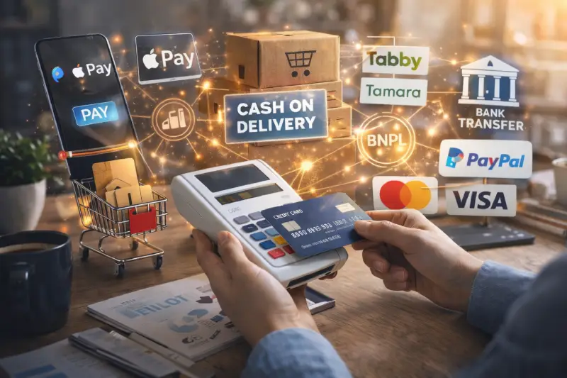 طرق الدفع في المتاجر الإلكترونية: أفضل الوسائل لزيادة المبيعات وتحسين تجربة العملاء
